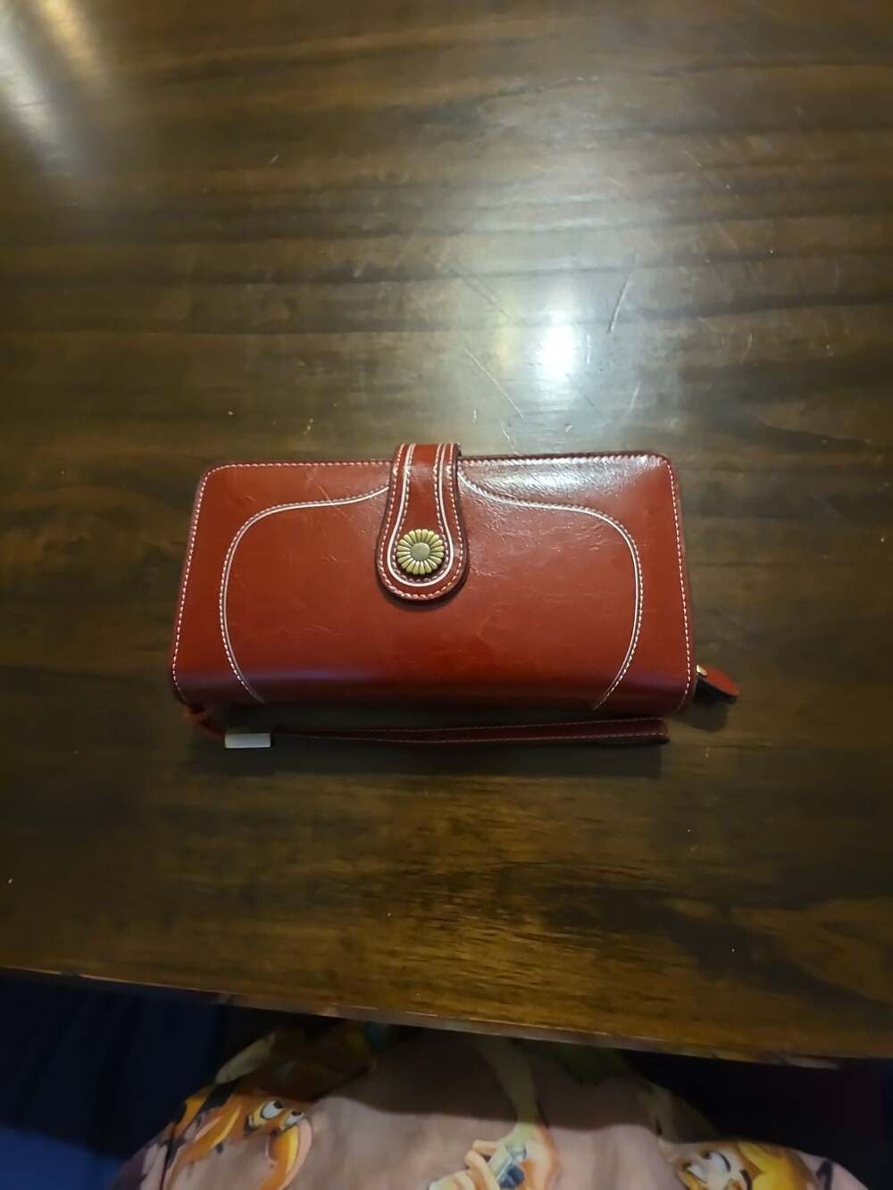 Sendefn Women's Vintage Long Bifold Wallet with Wristlet